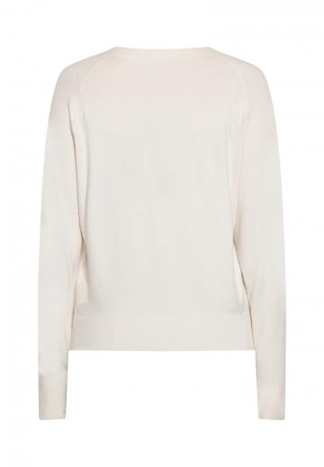 Пуловер с вырезом V