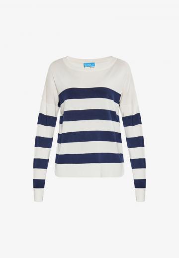 Пуловер в полоску