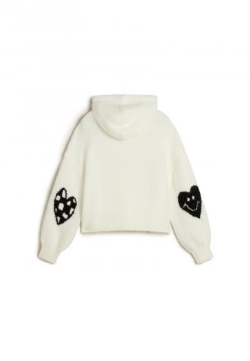 Пуловер с капюшоном