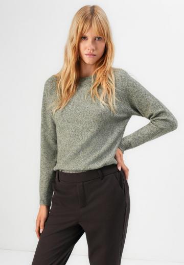 Пуловер в полоску