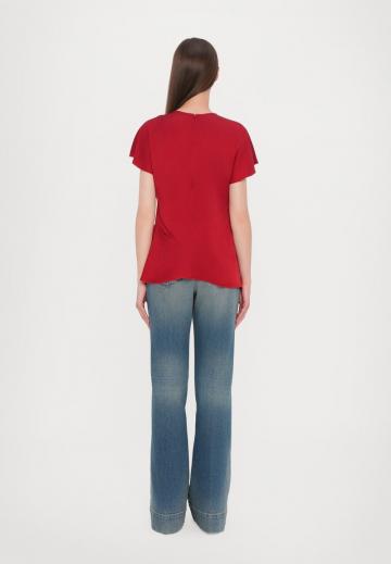 Атласная блузка