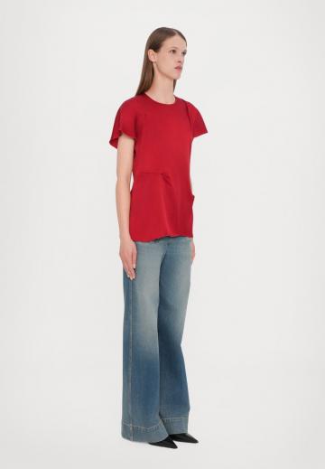 Атласная блузка