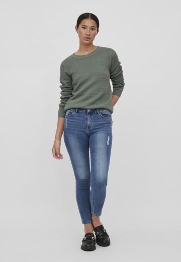 Пуловер с рукавом три четверти