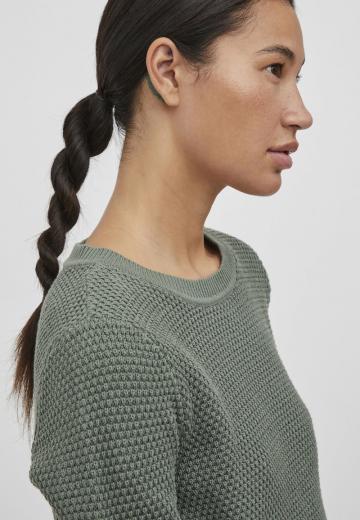 Пуловер с рукавом три четверти