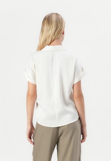 Атласная блузка