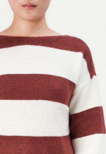 Пуловер в полоску