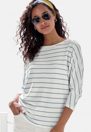 Пуловер с рукавом три четверти