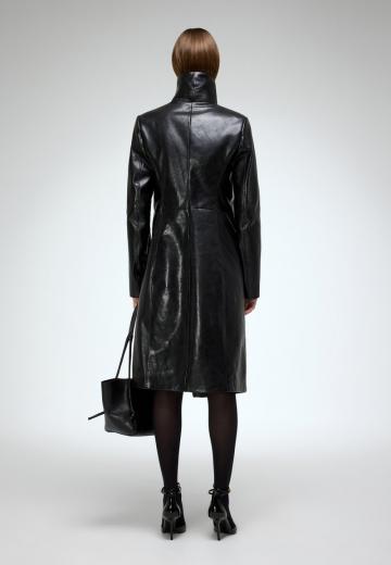 Кожаное пальто