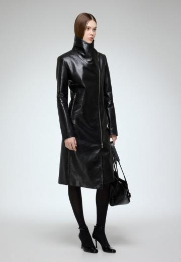 Кожаное пальто