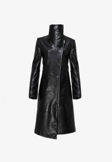 Кожаное пальто