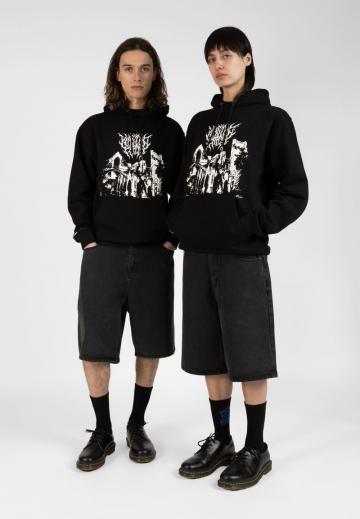 Пуловер с капюшоном