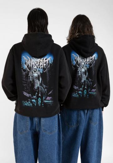 Пуловер с капюшоном