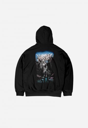 Пуловер с капюшоном