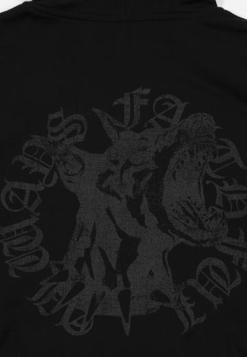 Пуловер с капюшоном