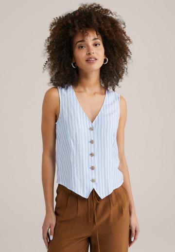 Джинсовая жилетка