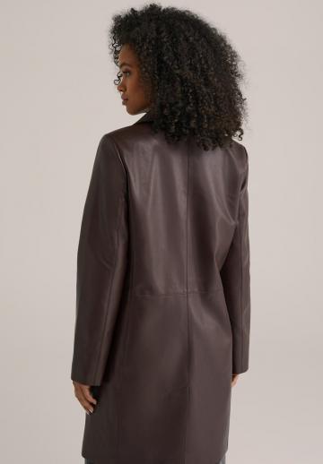 Пальто из искусственной кожи