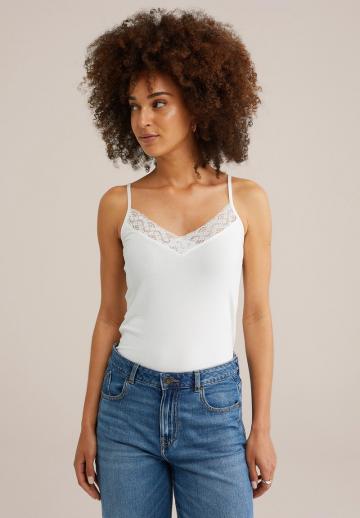 Топ на бретельках