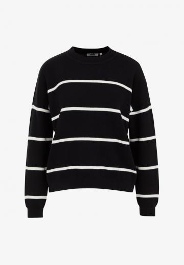 Пуловер в полоску