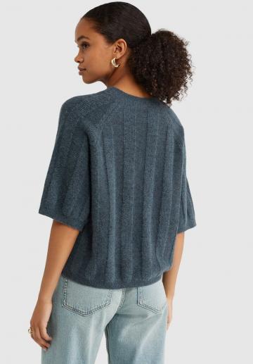 Пуловер с коротким рукавом