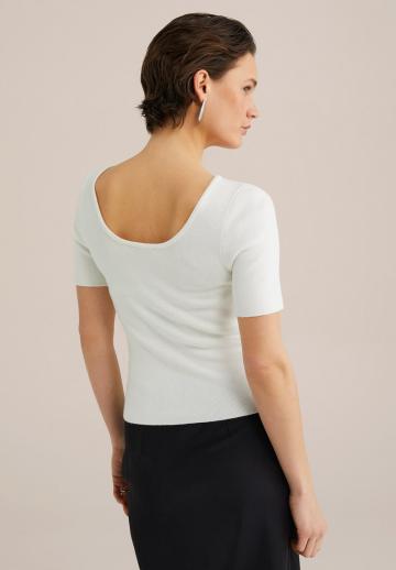 Пуловер с коротким рукавом