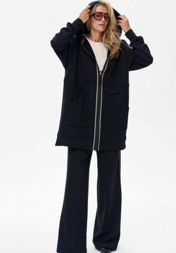 Пуловер с капюшоном