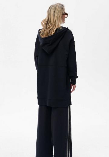 Пуловер с капюшоном