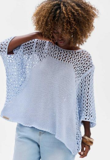 Пуловер с рукавом три четверти