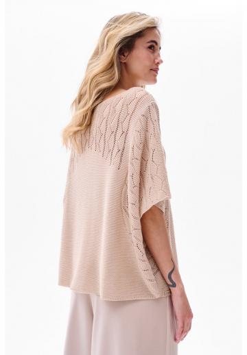 Пуловер с рукавом три четверти