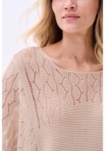 Пуловер с рукавом три четверти