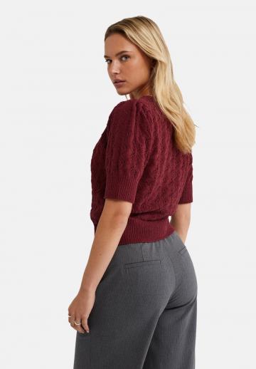 Пуловер с коротким рукавом