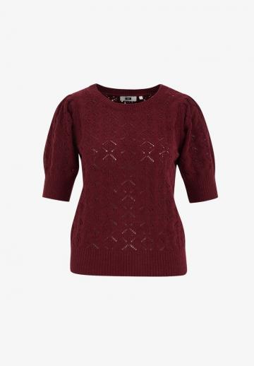 Пуловер с коротким рукавом