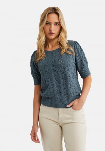 Пуловер с коротким рукавом
