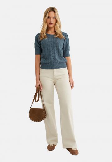 Пуловер с коротким рукавом