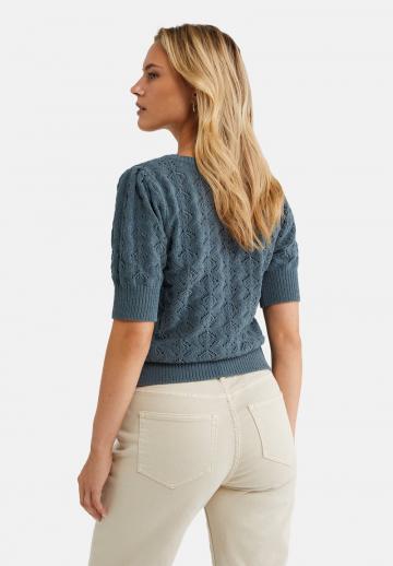 Пуловер с коротким рукавом