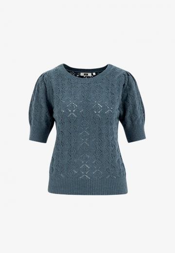 Пуловер с коротким рукавом