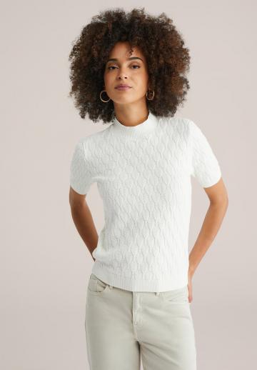 Пуловер с коротким рукавом