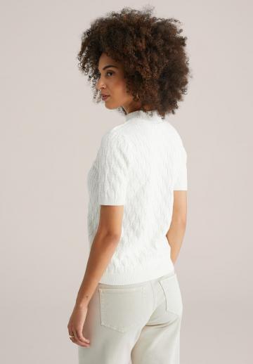 Пуловер с коротким рукавом