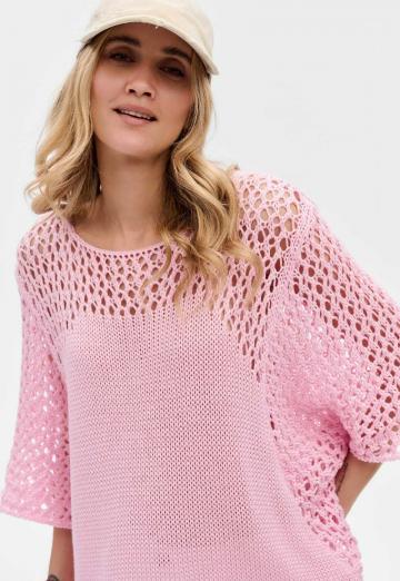 Пуловер с рукавом три четверти