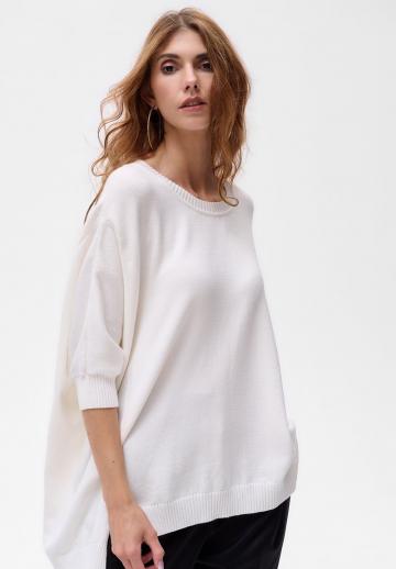 Пуловер с рукавом три четверти