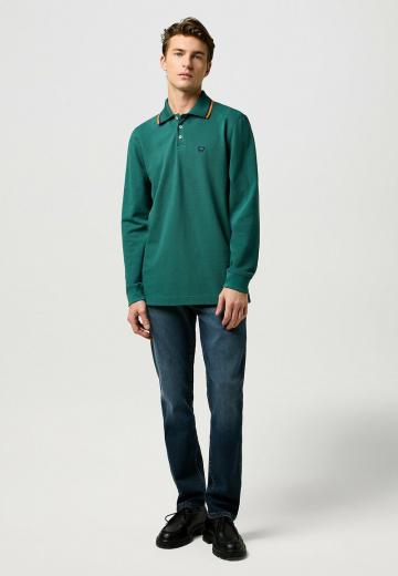 Поло с длинным рукавом