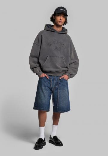 Пуловер с капюшоном