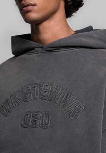 Пуловер с капюшоном