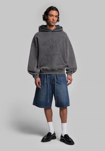 Пуловер с капюшоном