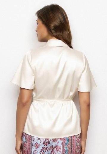 Атласная блузка