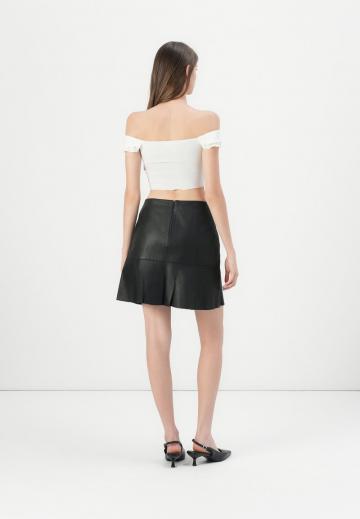 Кожаная юбка