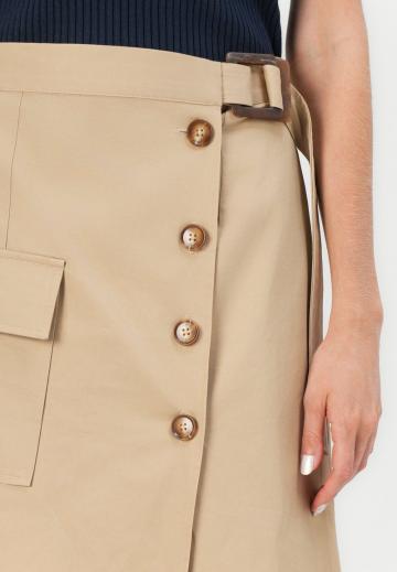 Юбка с накладными карманами