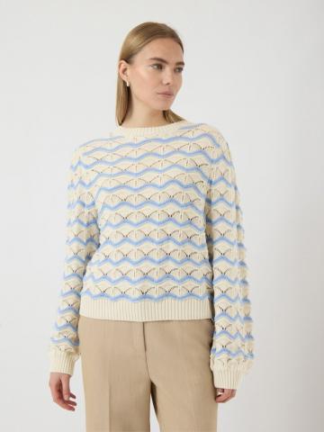 Пуловер в полоску