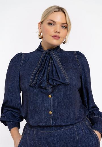 Джинсовая блузка