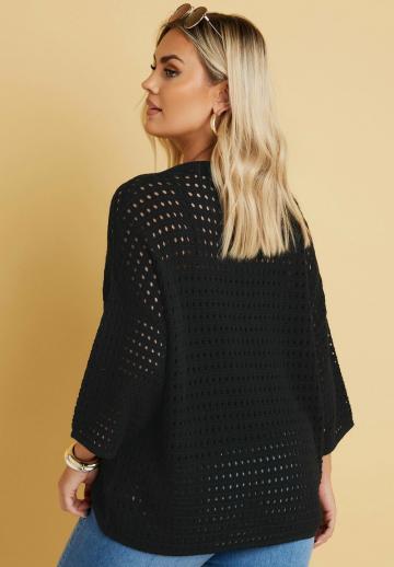 Пуловер с рукавом три четверти