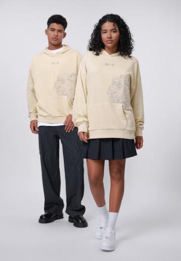 Пуловер с капюшоном